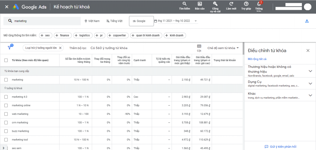 google-keyword-planner